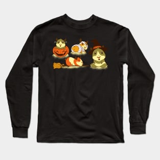 HALLOWEEN GUINEA PIG CARTOON SET Long Sleeve T-Shirt